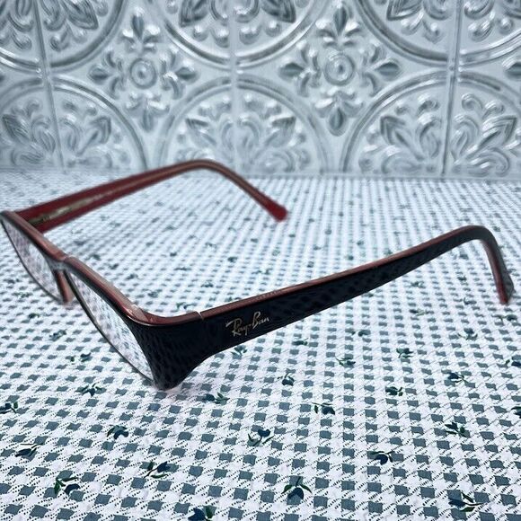 Ray-Ban Eyeglasses Frames RB5063 2181 Black Red FRAMES ONLY 50-16-130 Casual - Picture 1 of 6
